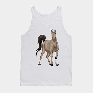 Horse Golf Golf club Tank Top